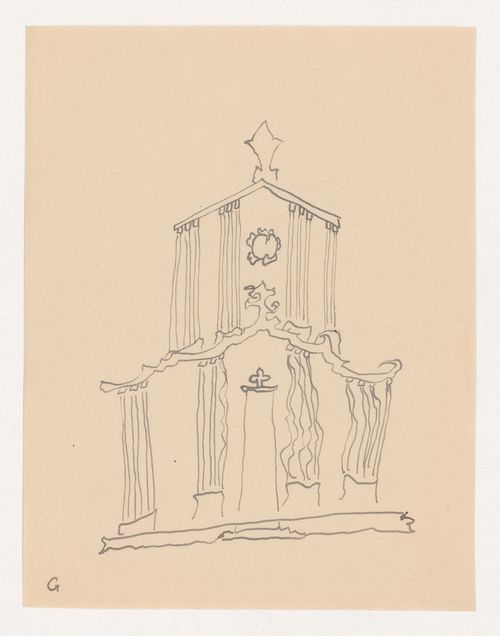 Visionary design for the façade of a church