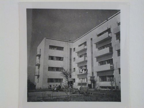 Exterior view of communal housing, Moscow