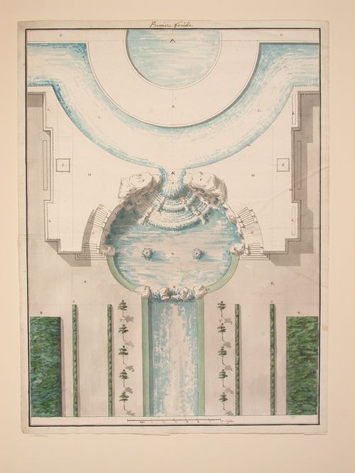 Design for a basin with a cascade