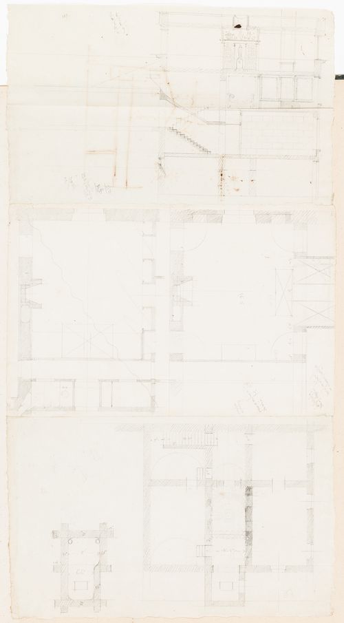 Rohault de Fleury House, 12-14 rue d'Aguesseau, Paris: Plans for the "caves"