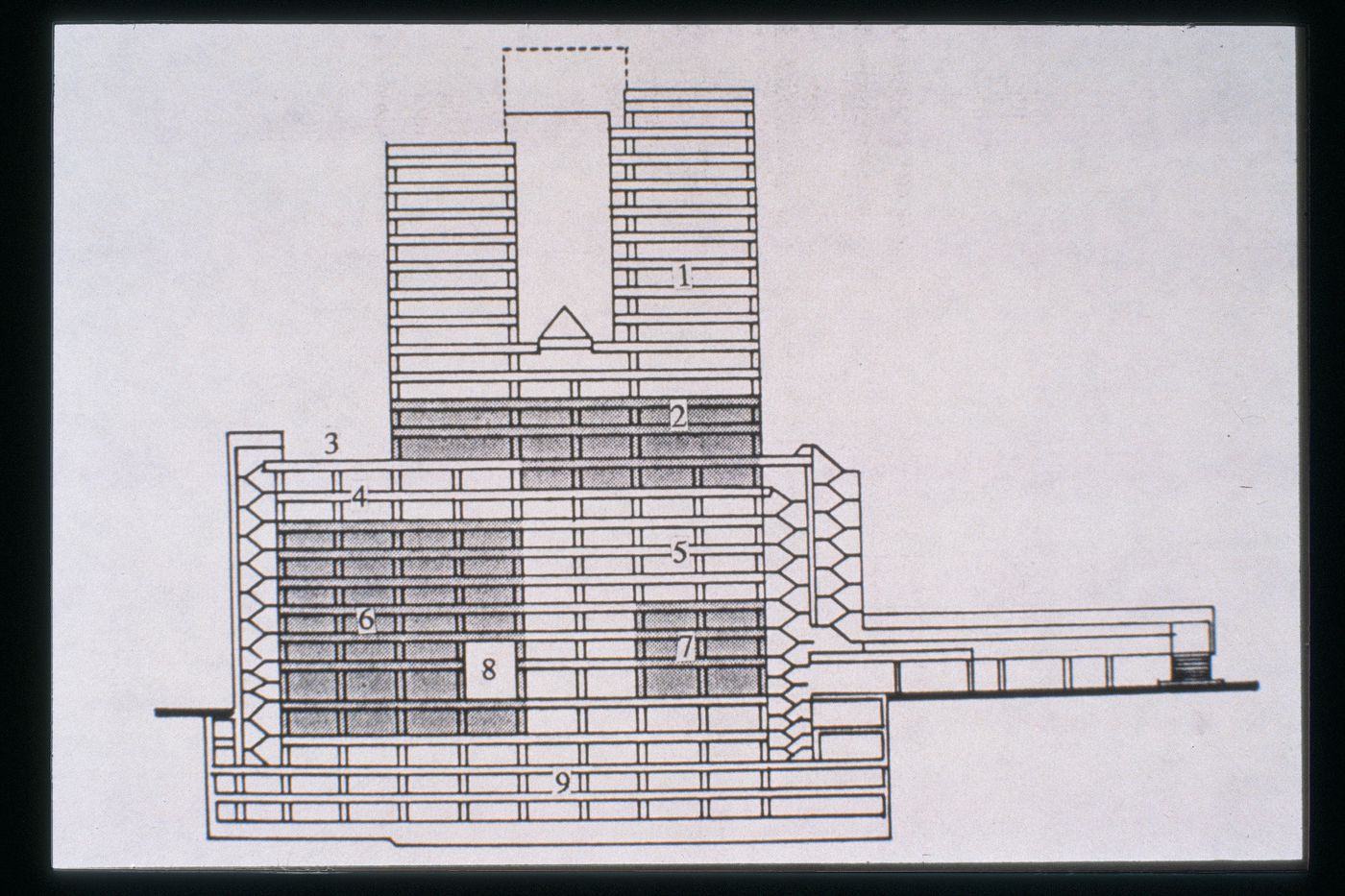 Slide of a drawing for Unidentified Project