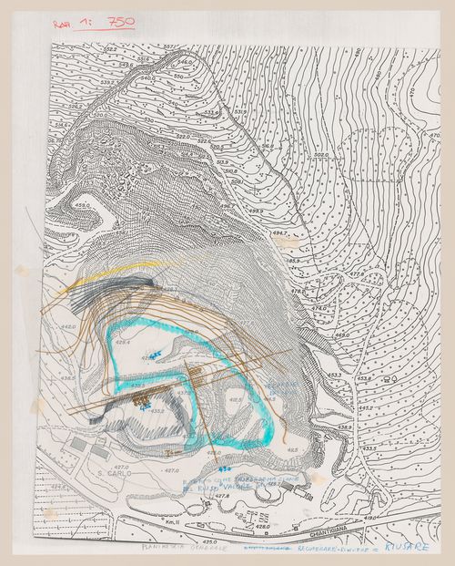 Site plan for Riqualificazione cava di San Carlo [Redevelopment San Carlo quarry], San Vincenzo, Livorno, Italy