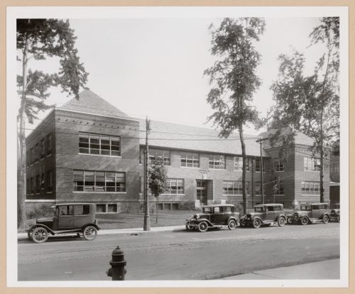 View of the principal façade of the Children's Aid Society building, West Warren Avenue, Detroit, Michigan