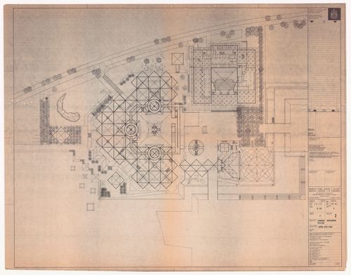 Plan for Canadian Federal Pavilion, Expo '67, Montréal, Québec