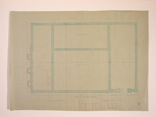 Second floor plan of the stable for Charles H. Williams at 690 Delaware Avenue, Buffalo, New York