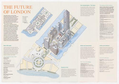 Canary Wharf visitors guide pamphlet