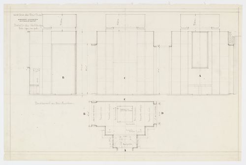 Détails du vestibule,  Résidence Ernest Cormier, 1418 Avenue des Pins Ouest, Montréal, Canada (1929-1957)
