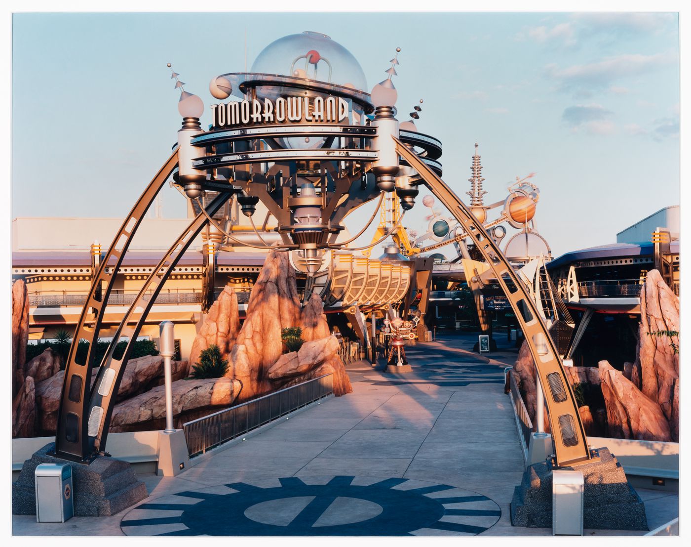 View of New Tomorrowland Entrance, Disneyland, Anaheim, California