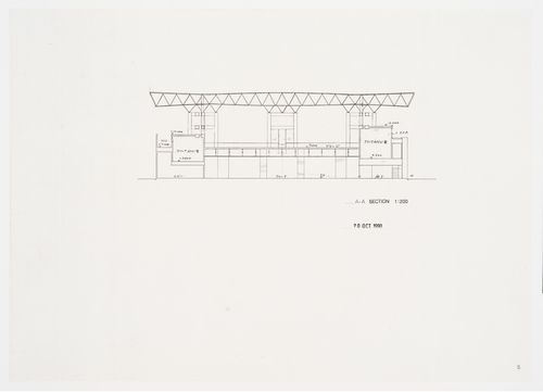 A-A section, Galaxy Toyama Gymnasium, Imizu, Toyama, Japan