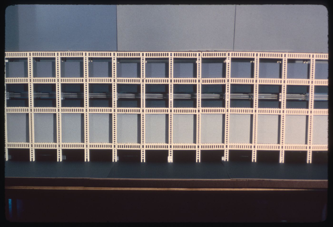 Photograph of a model for La ciudad que necesita la humanidad, Argentina, by Reginald Malcolmson and his students Mary Bylinsky and Dan Roach