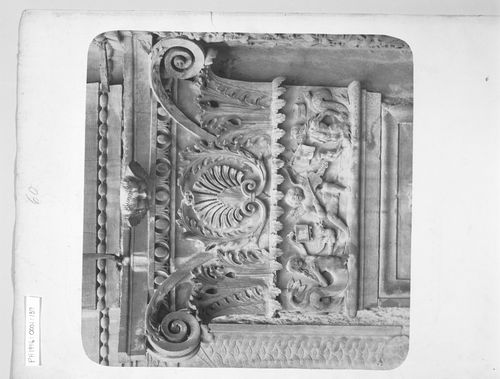 Detail from exterior facade of the church of Santa Maria dei Miracoli, Brescia, Lombardy, Italy