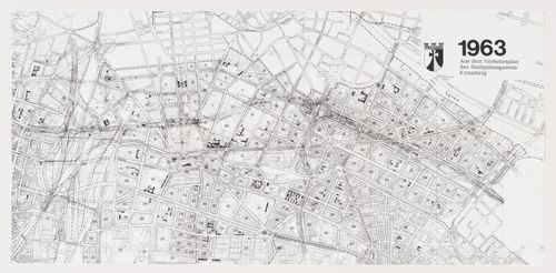 Aus dem Verkehrsplan des Stadtplanungsamts Kreuzberg [From the circulation plan of the city planning office Kreuzberg], Block 121, Berlin