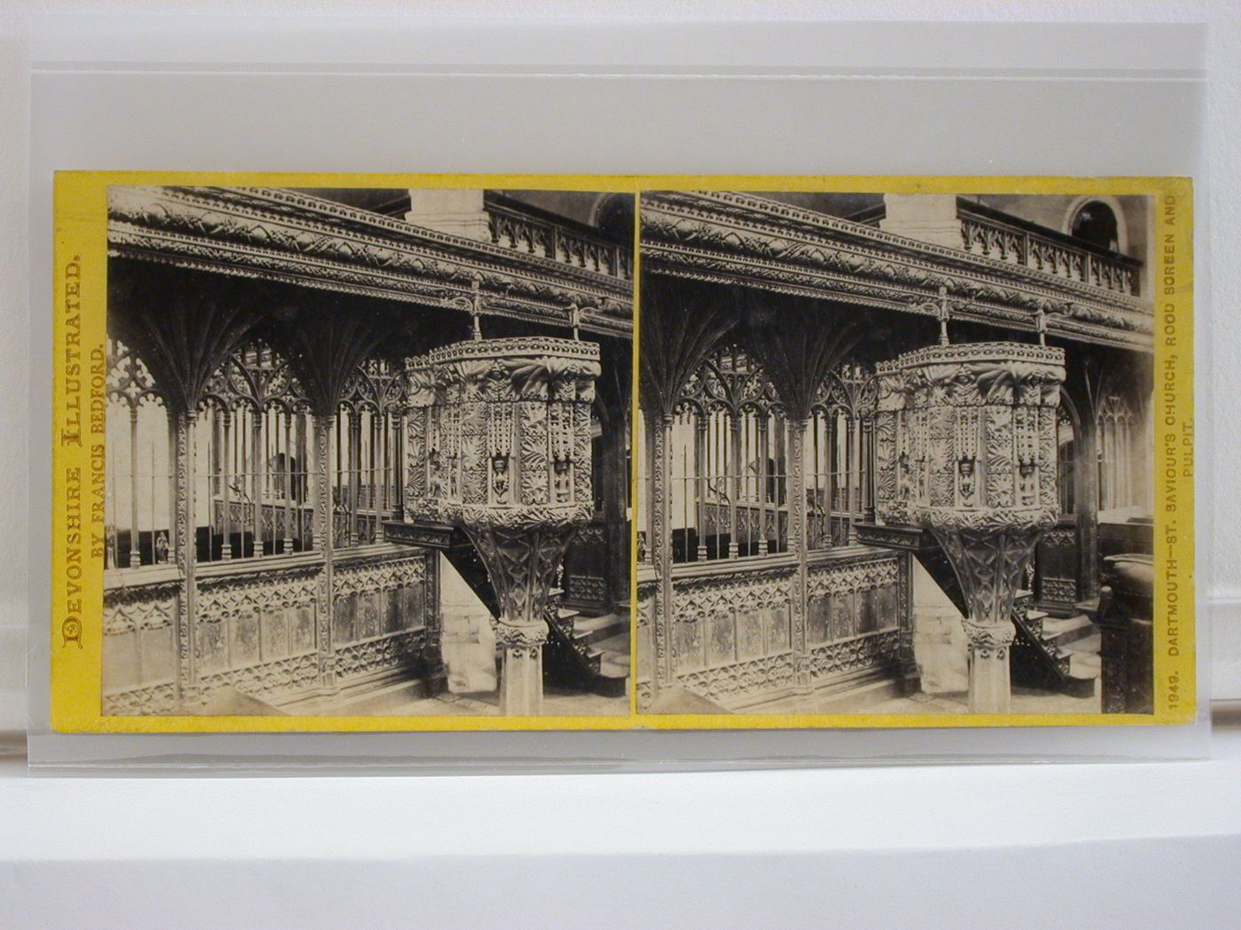 Devonshire Illustrated. Dartmouth - St. Saviour's Church. Rood Screen and Pulpit.