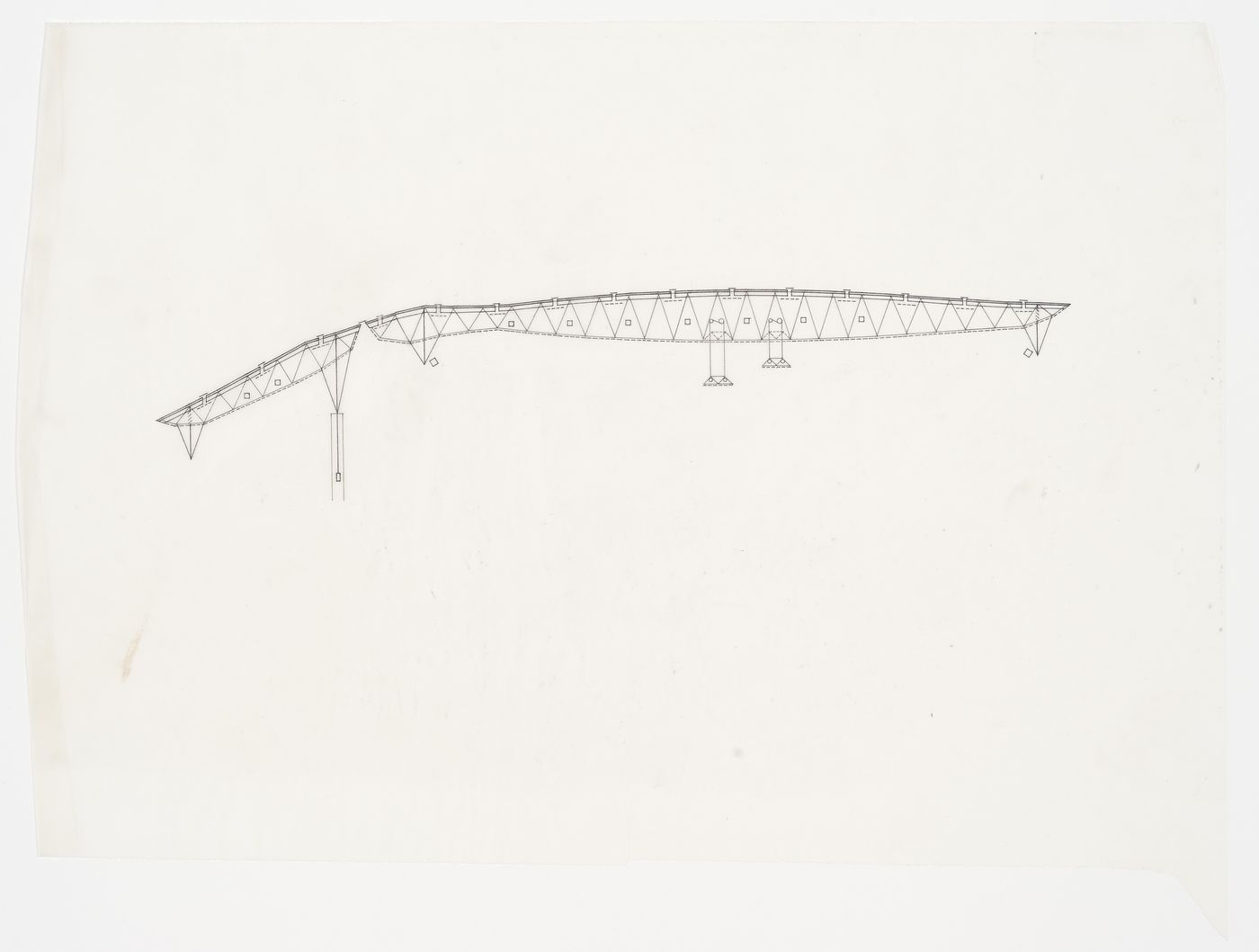 Roof section, Odawara Municipal Sports Complex, Odawara, Kanagawa, Japan