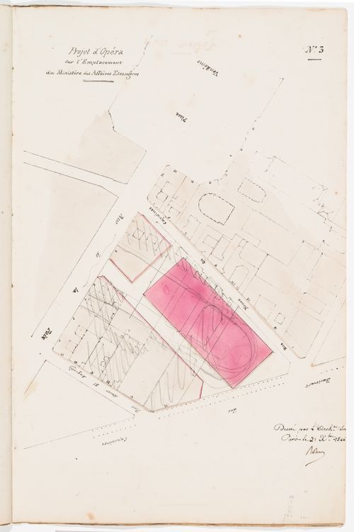 Site plan for Project no. 3 and site analysis and cost estimate for Project no. 4