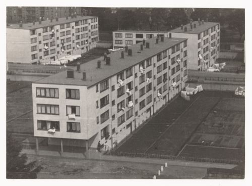 Study of a housing project for a documentary film with the working title 'Frankfurter Siedlungen' [Frankfurt Housing Complexes], Frankfurt am Main, Germany