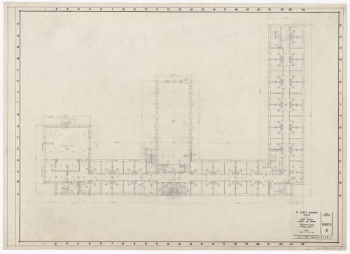 Plan du deuxième étage pour Saint-Basil's Seminary, Toronto, Ontario