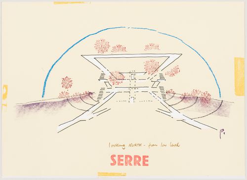Serre (2): perspective view looking north from low level