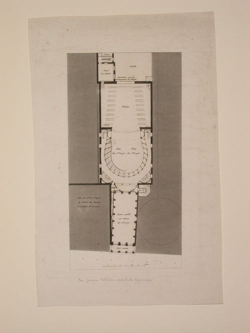 Plan for the Theâtre des variétés, Boul. Montmartre, Paris