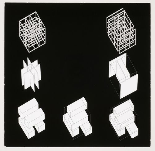 Axonometric for House IV, Falls Village, Connecticut