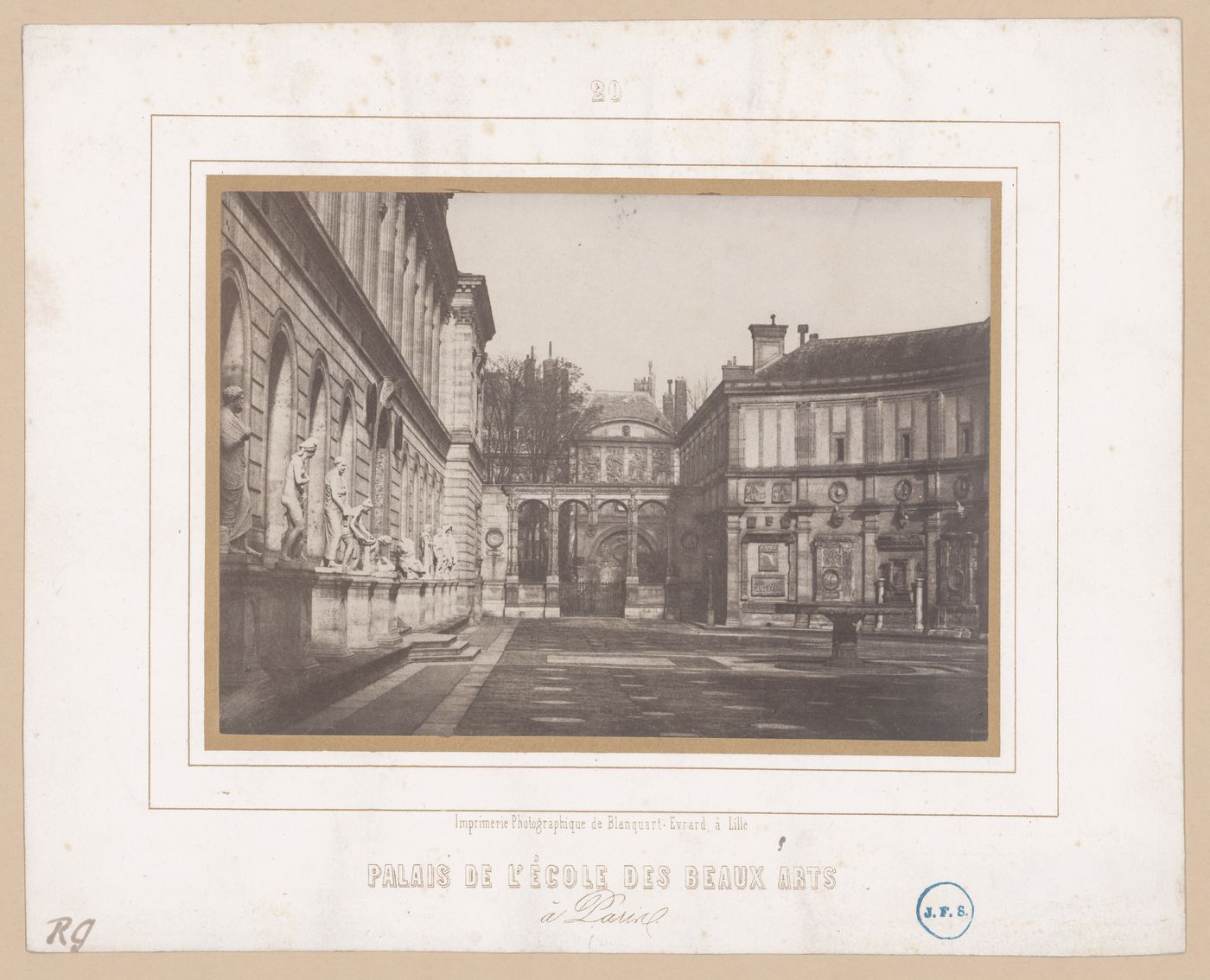 Courtyard of the Palais de l'École des Beaux Arts, Paris, France