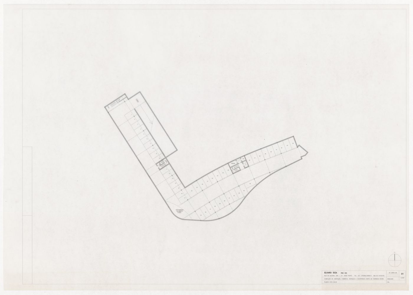 Floor plan for Complexo de Habitação, Comércio e Serviços Horta da Torrinha Rotunda do Raimundo, Evora, Portugal