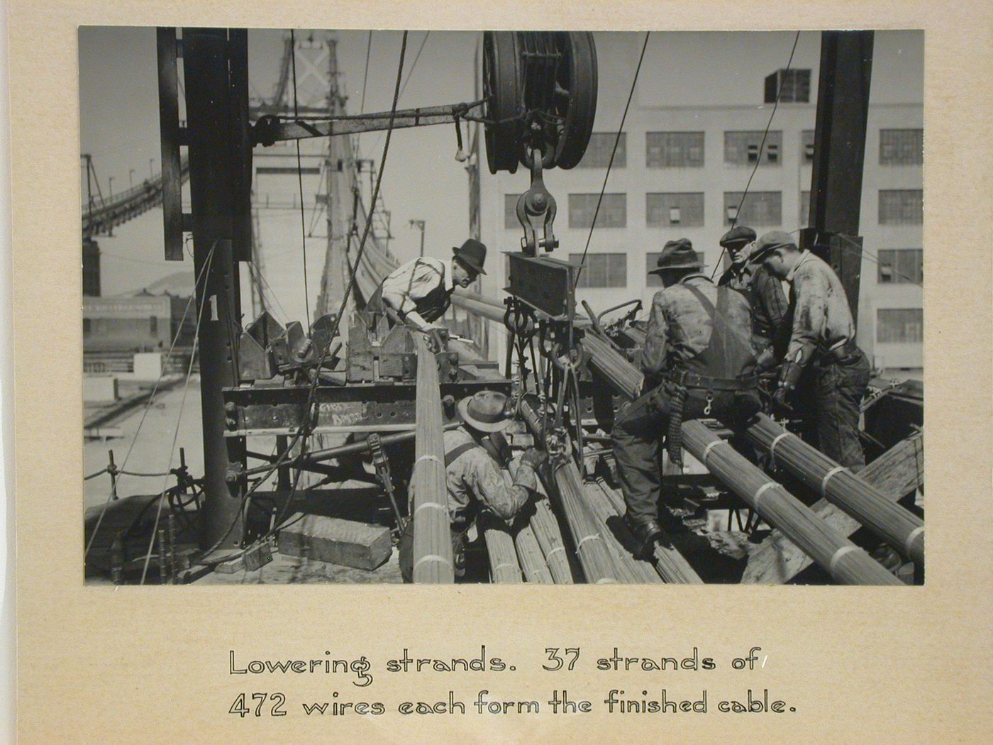 Oakland Bay Bridge under construction, San Francisco, California