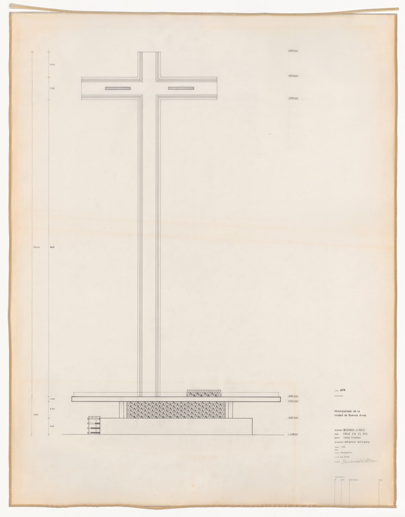 Front elevation for Cruz en el Rio de la Plata, Buenos Aires, Argentina