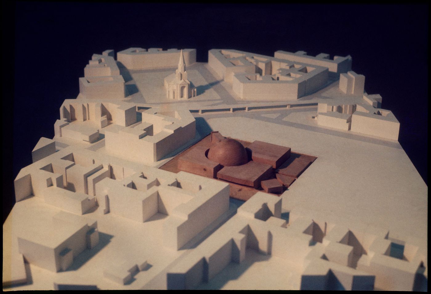 View of model for Görlitzer Bad swimming pool, Berlin, Germany