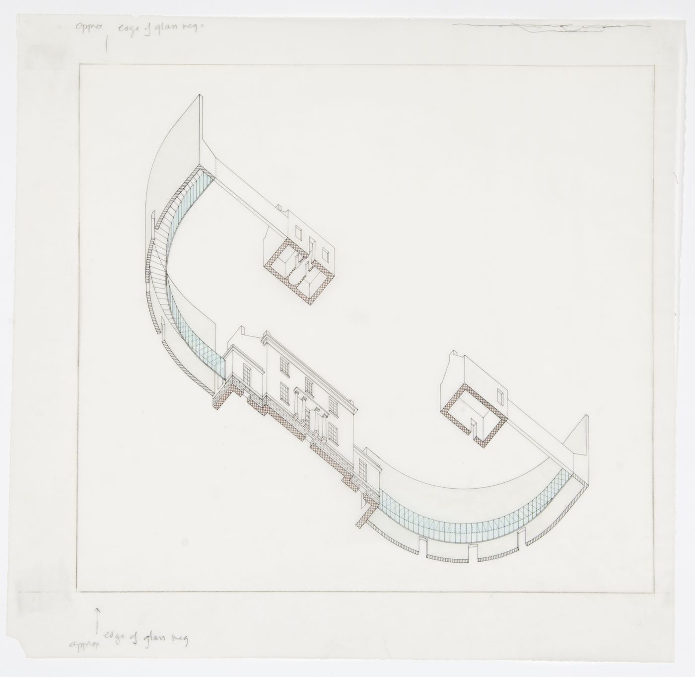 Arts Centre, University of St. Andrews, St. Andrews, Scotland: up axonometric