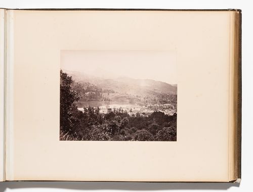 Partial view of Kandy and Kandy Lake from Lady Horton's Walk, Ceylon (now Sri Lanka)