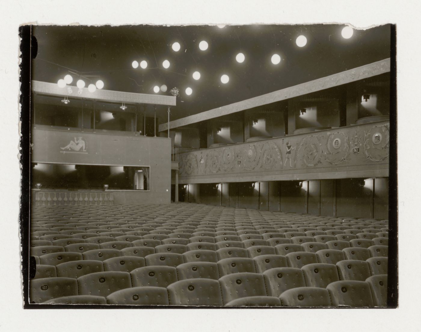 Interior view of Skandia Cinema showing the gallery and rear balcony, Stockholm