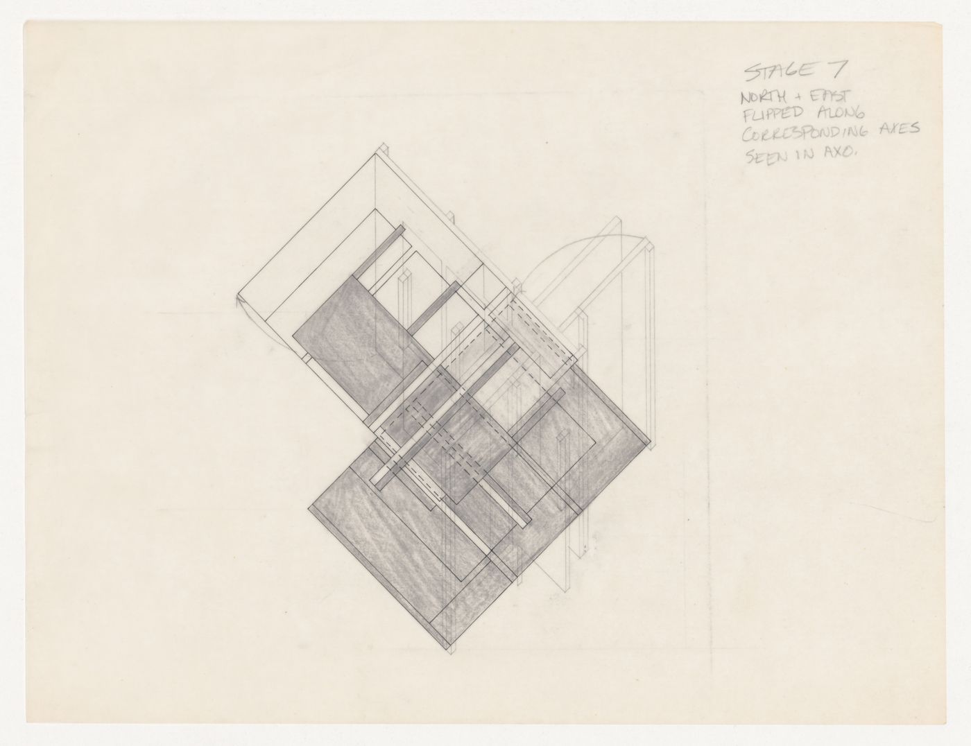 Sketch with annotation for House VI, Cornwall, Connecticut