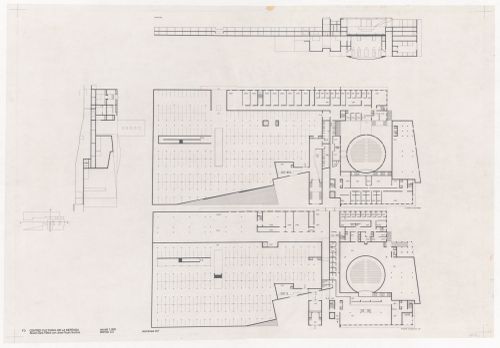 Plans and sections for Centro Cultural de la Defensa - 1º Fase - 2º Fase, Madrid, Spain