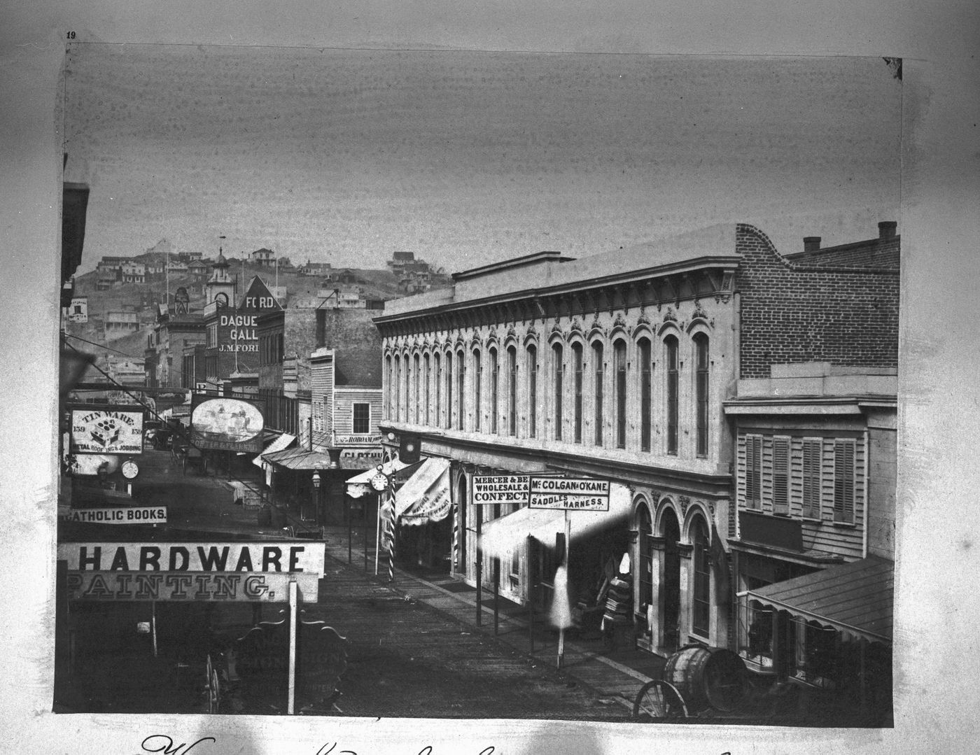 View of Kearny Street showing stores, San Francisco