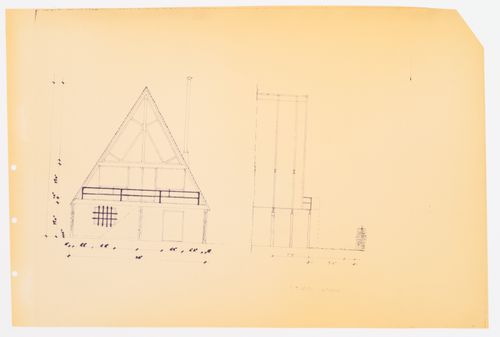 Situation actuelle : coupe, Maison du docteur Simon Richer, Nominingue, Québec, Canada