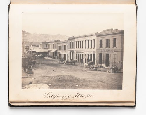 View of California Street showing stores, San Francisco