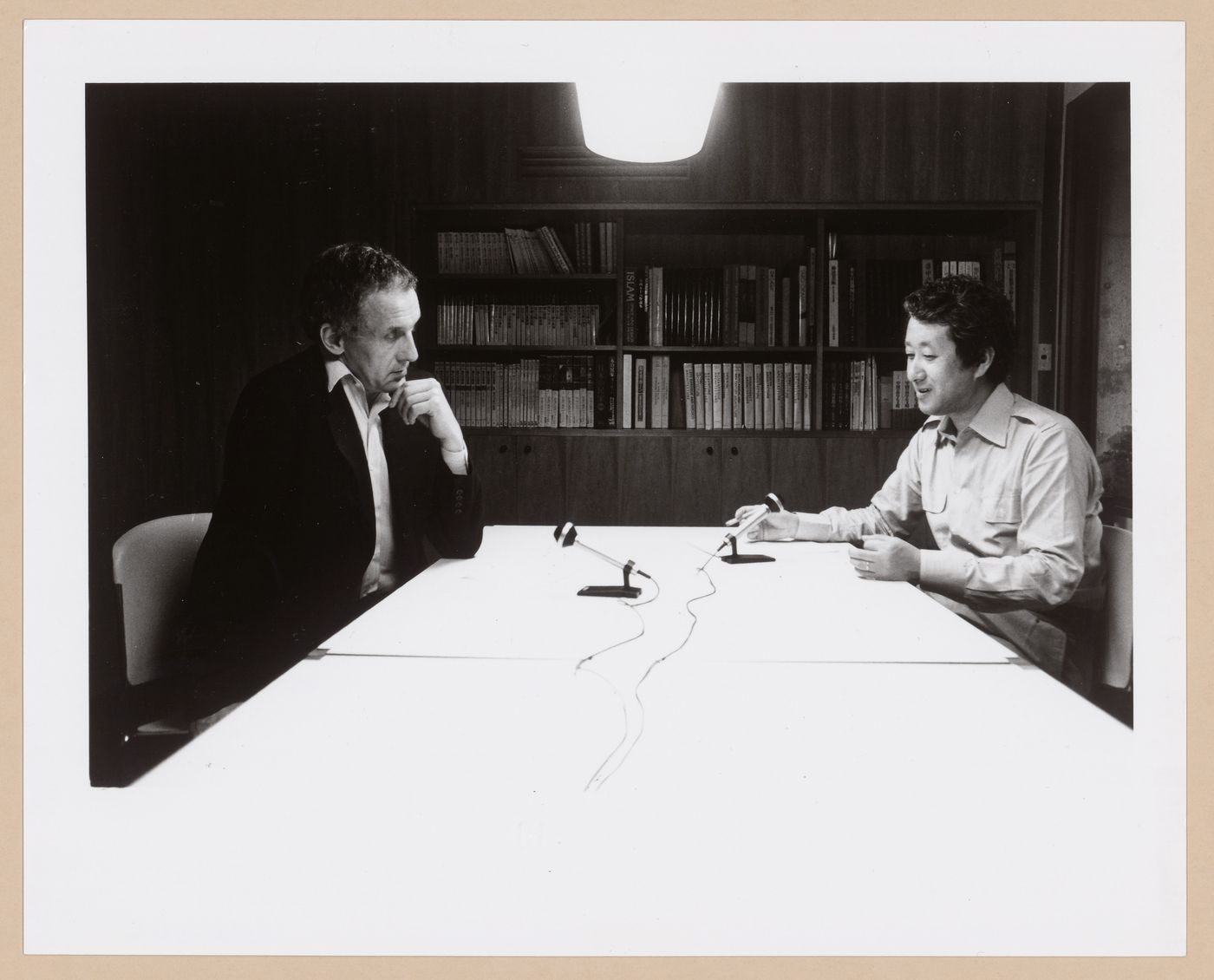 Photograph of Kenneth Frampton and Arata Isozaki