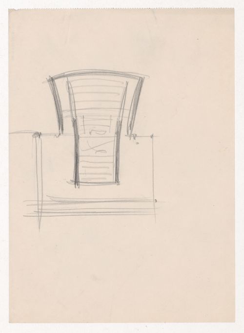Sketch plan for an auditorium for Illinois Institute of Technology