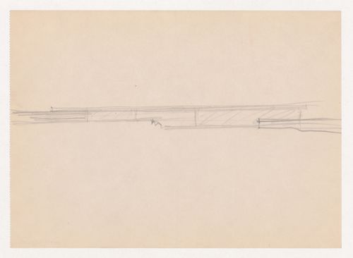 Sketch for the principal elevation for Museum for a Small City