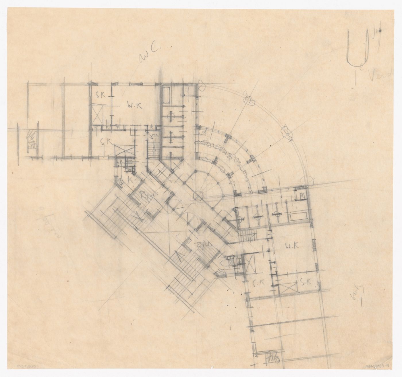 Plan for a city hall for the reconstruction of the Hofplein (city centre), Rotterdam, Netherlands