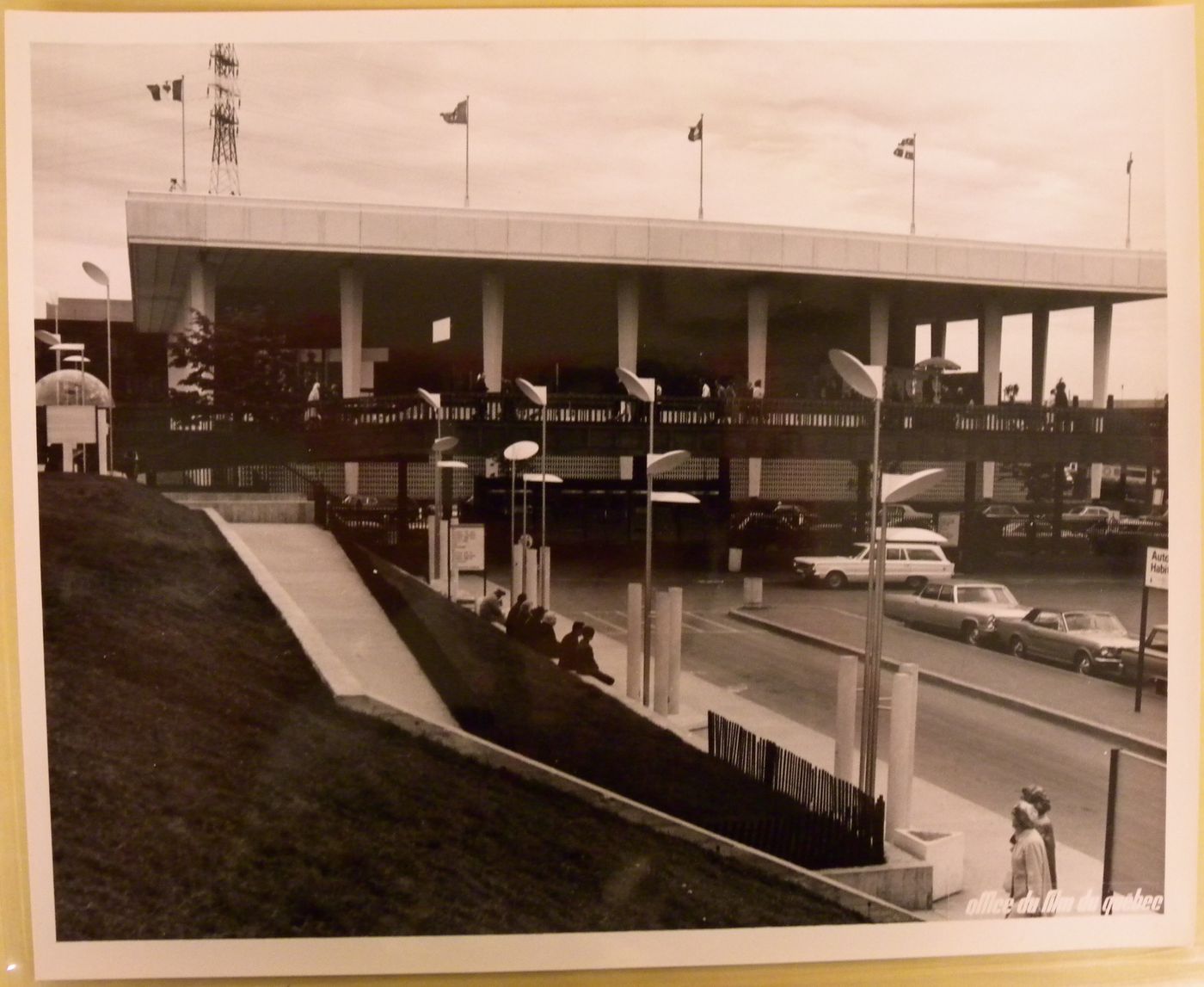 View of the International Broadcasting Centre, Expo 67, Montréal, Québec