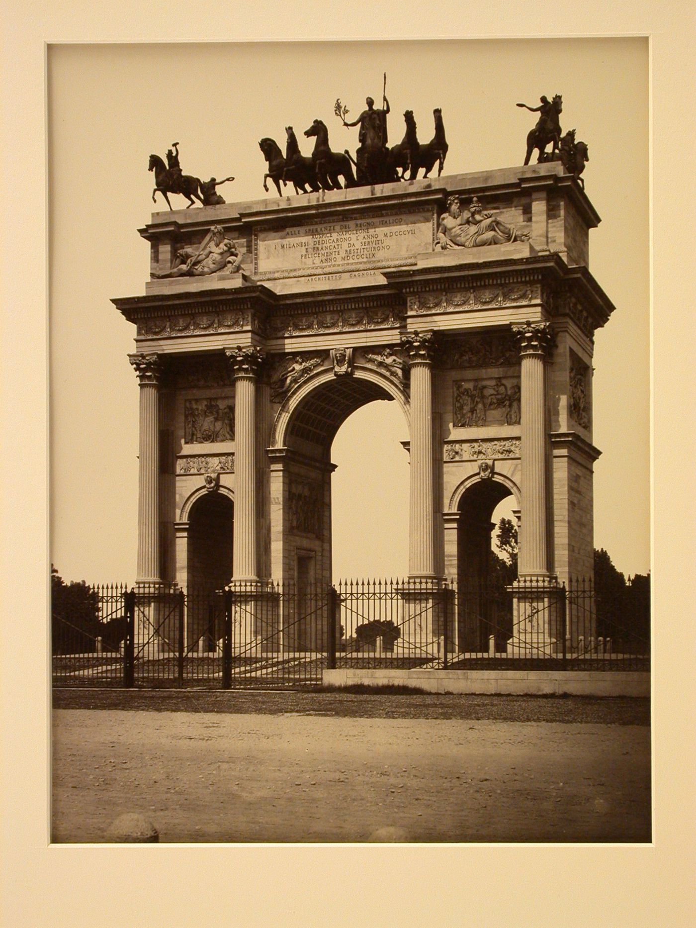 Arco del Sempione, Milan, Italy