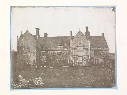 View of a country house from the garden, England