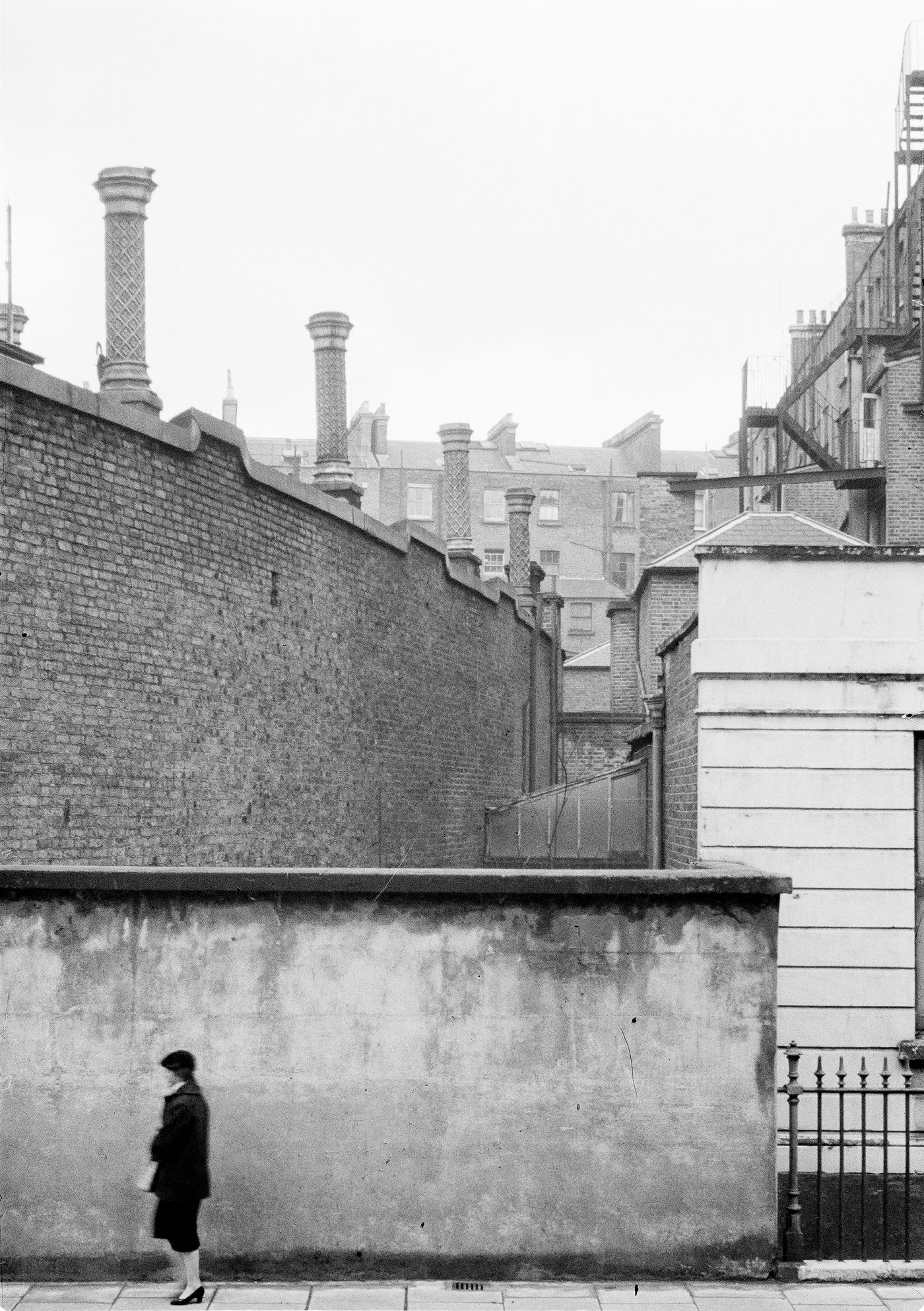 View of mews buildings, London, England