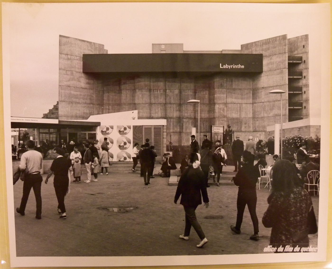 View of the Labyrinth Pavilion, Expo 67, Montréal, Québec