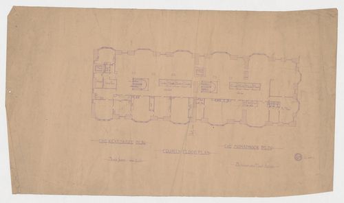 Monadnock and Kearsarge Buildings, Chicago: Fourth floor plan