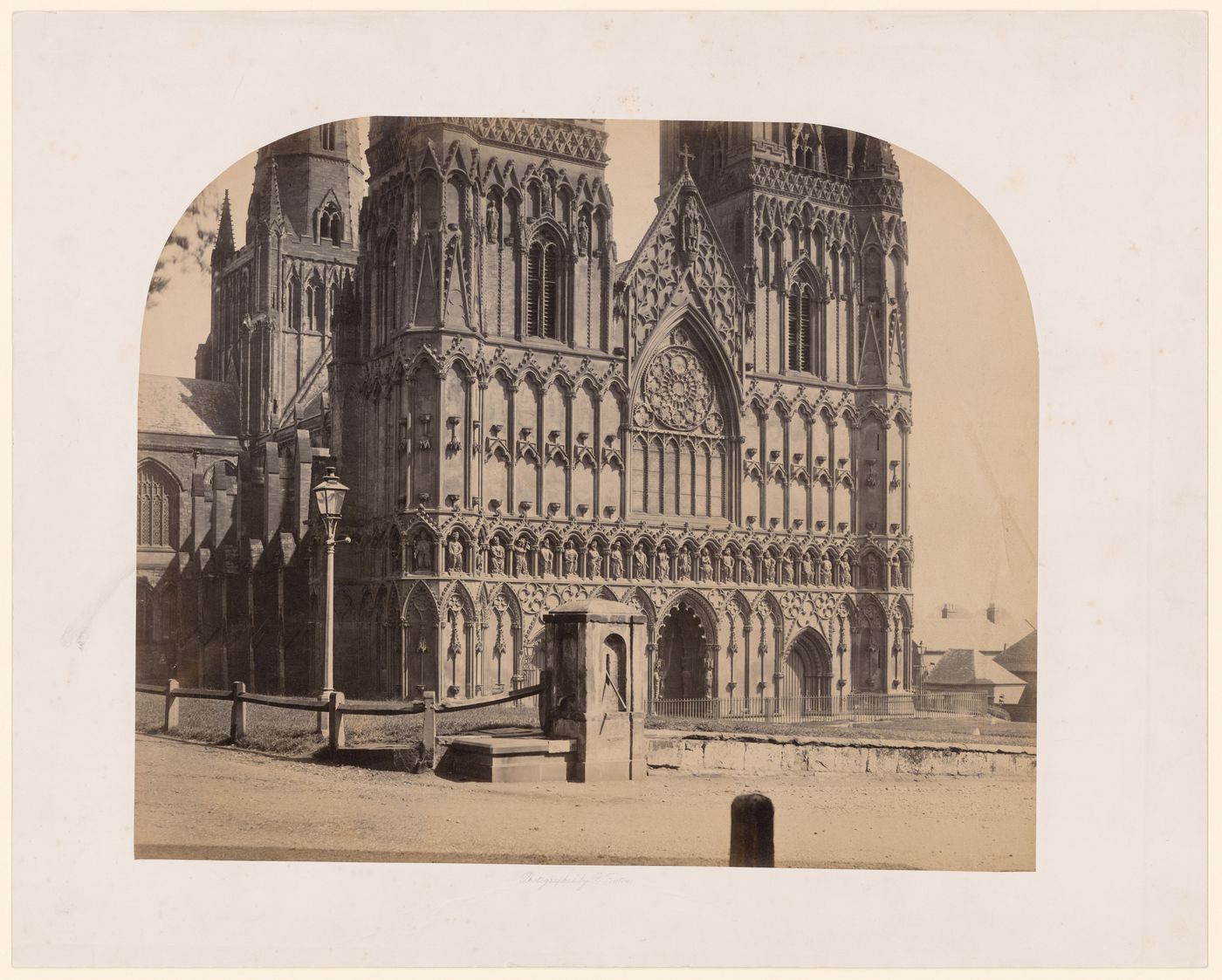 View of west front of Lichfield Cathedral, Lichfield, England