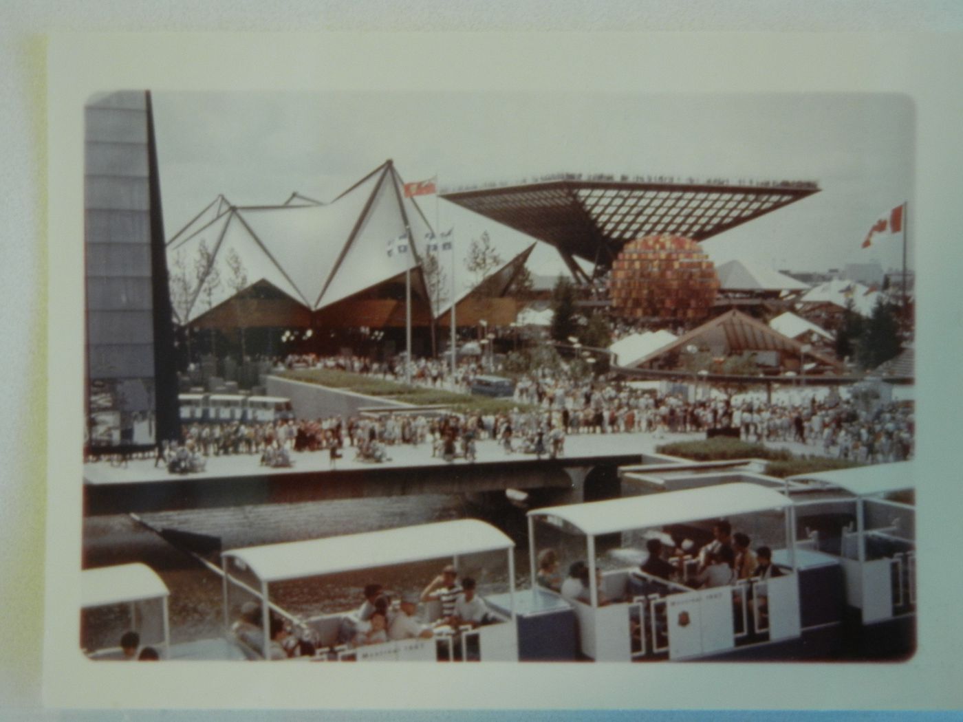 View of the Ontario and Canada's Pavilions, Expo 67, Montréal, Québec