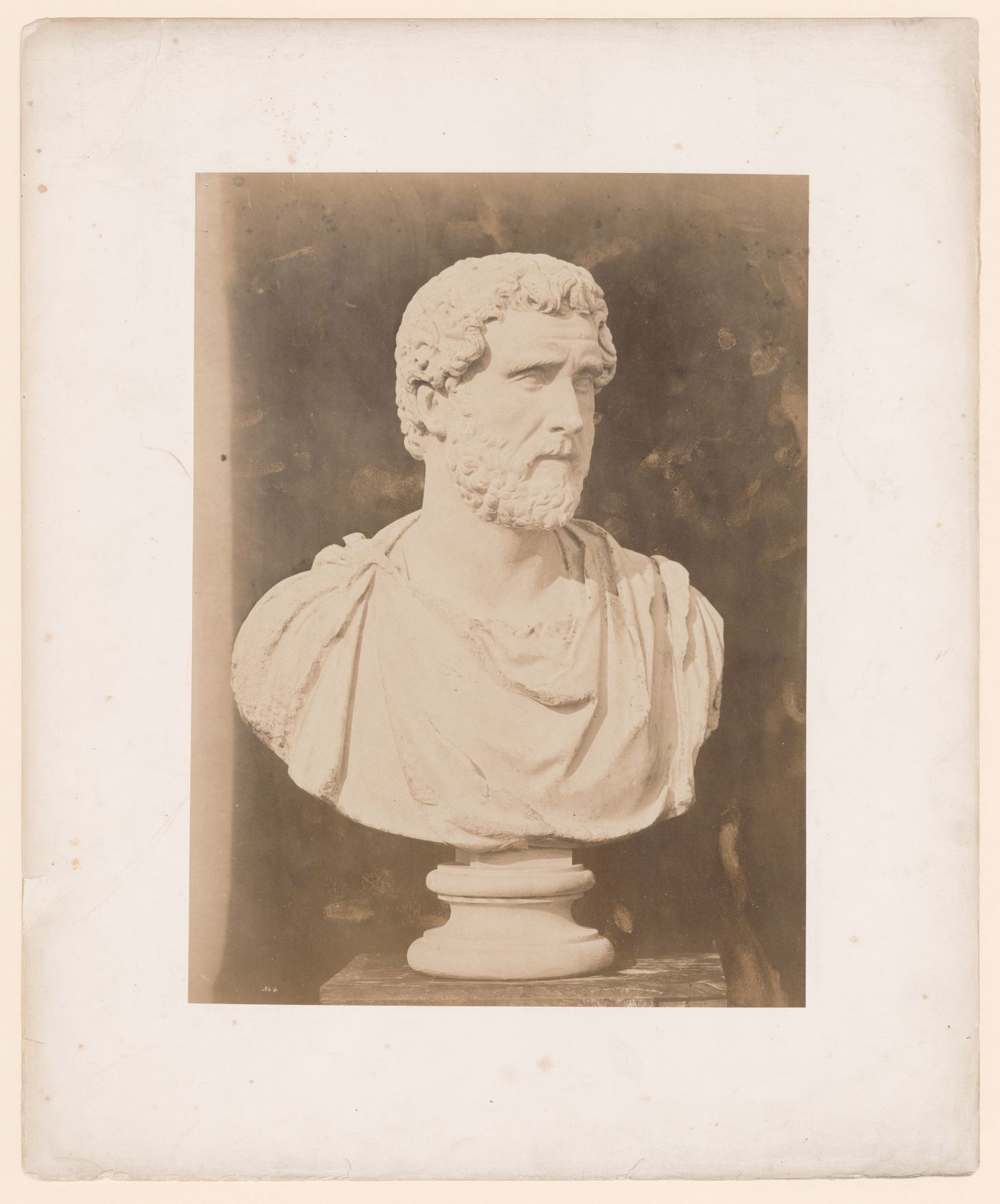 View of a roman portrait bust from the British Museum